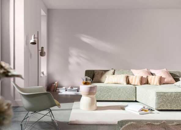 Dulux Colour of the Year 2024: Sweet Embrace inspirational living room